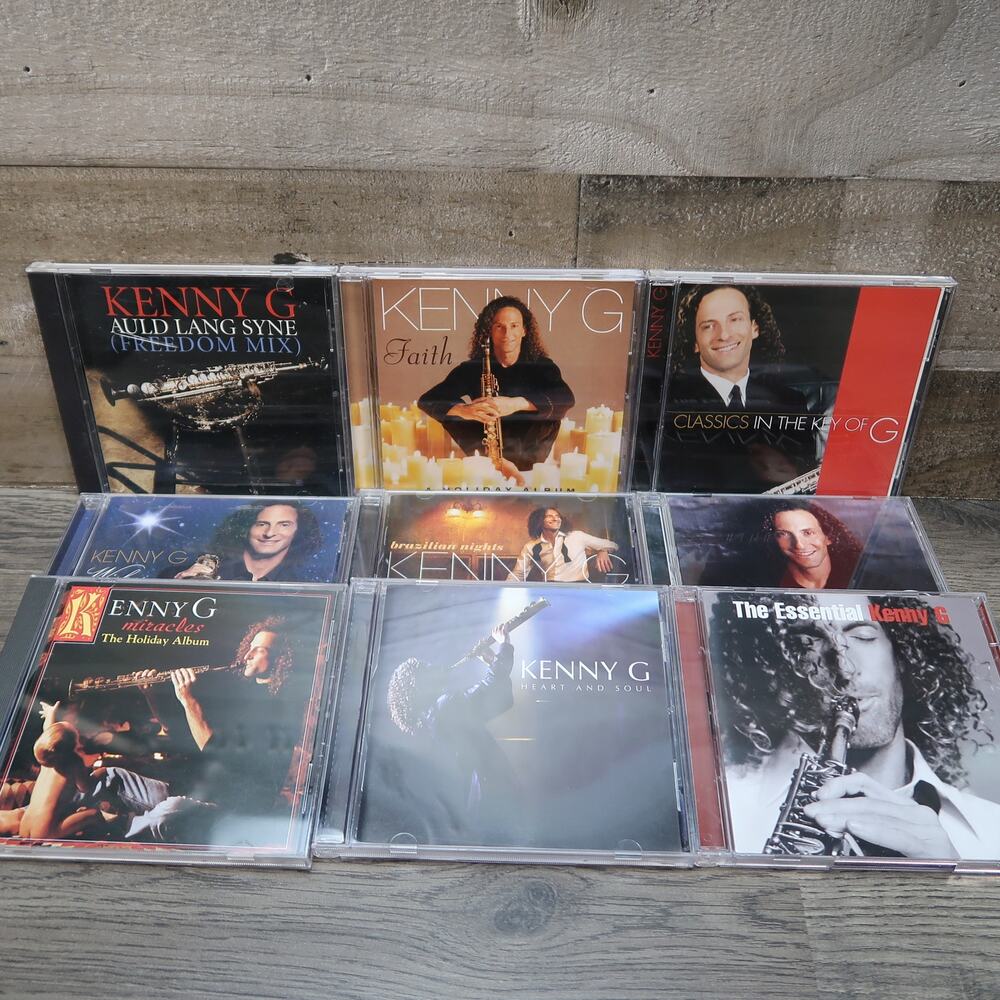 Kenny G CD Lot Auld Lang Syne Miracles Wishes Faith Paradise Heart And Soul